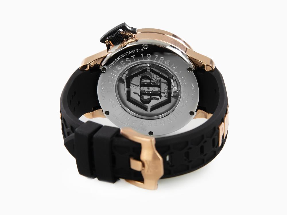 Philipp Plein Rich Automatic Watch, PVD Gold, Black, 46 mm, PWUAA0323