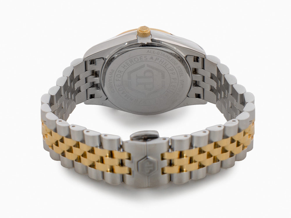 Philipp Plein Date Superlative Quartz Watch, PVD Gold, Green, 34 mm, PWYAA0523