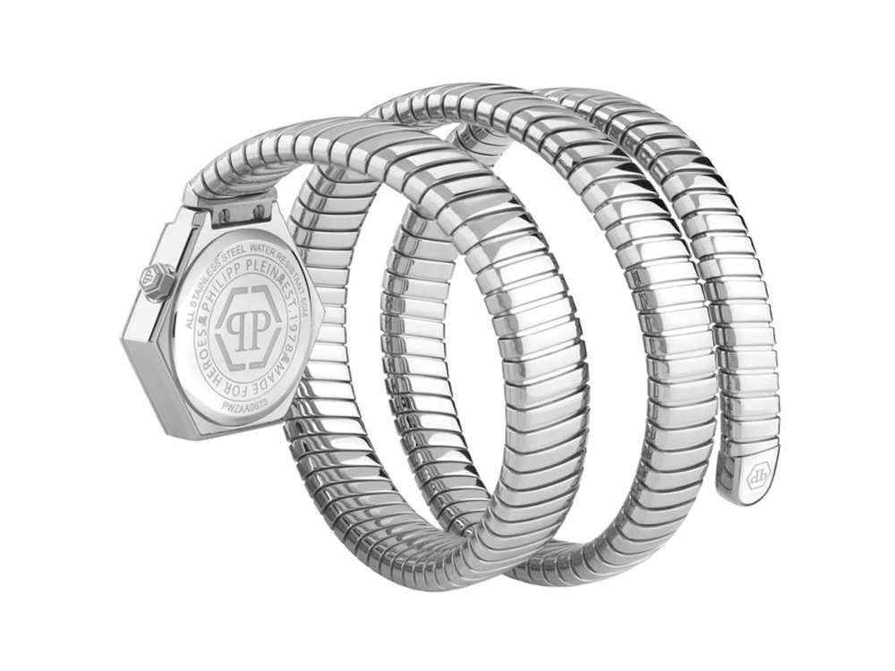 Philipp Plein Snake Hexagon Quartz Watch, Blue, 28 mm, PWZAA0625