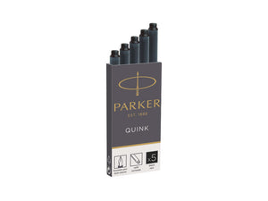 Parker Ink Cartridges, 5 Units, Black, 1950382