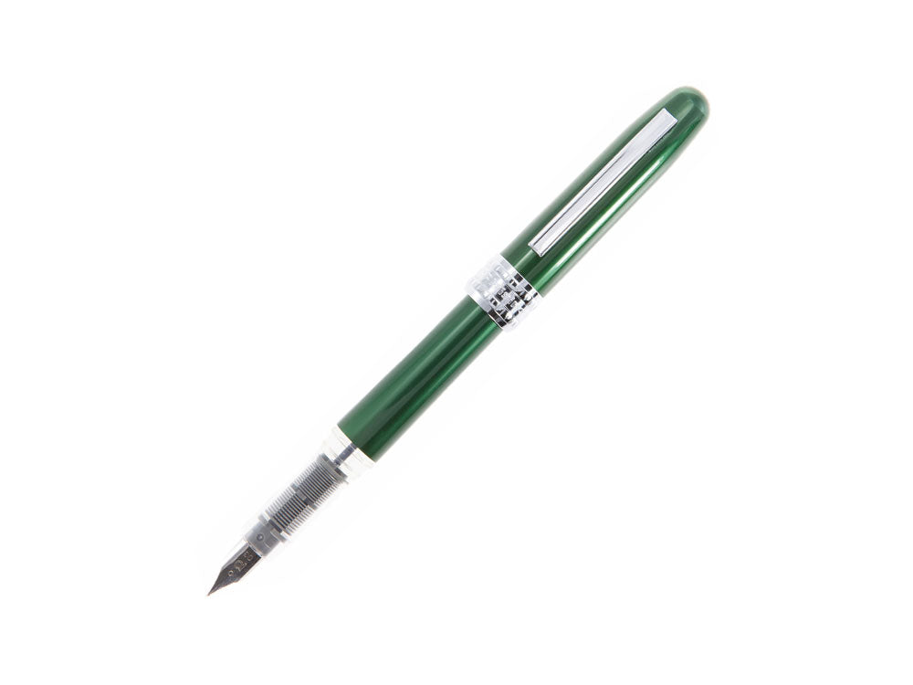 Platinum Plaisir Fountain Pen, Anodized aluminium, Green, PGB-1000-41
