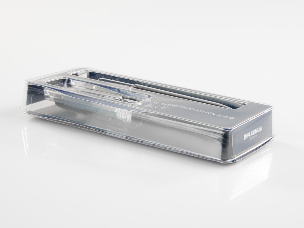Platinum Plaisir Fountain Pen, Anodized aluminium, Blue, PGB-1000-56
