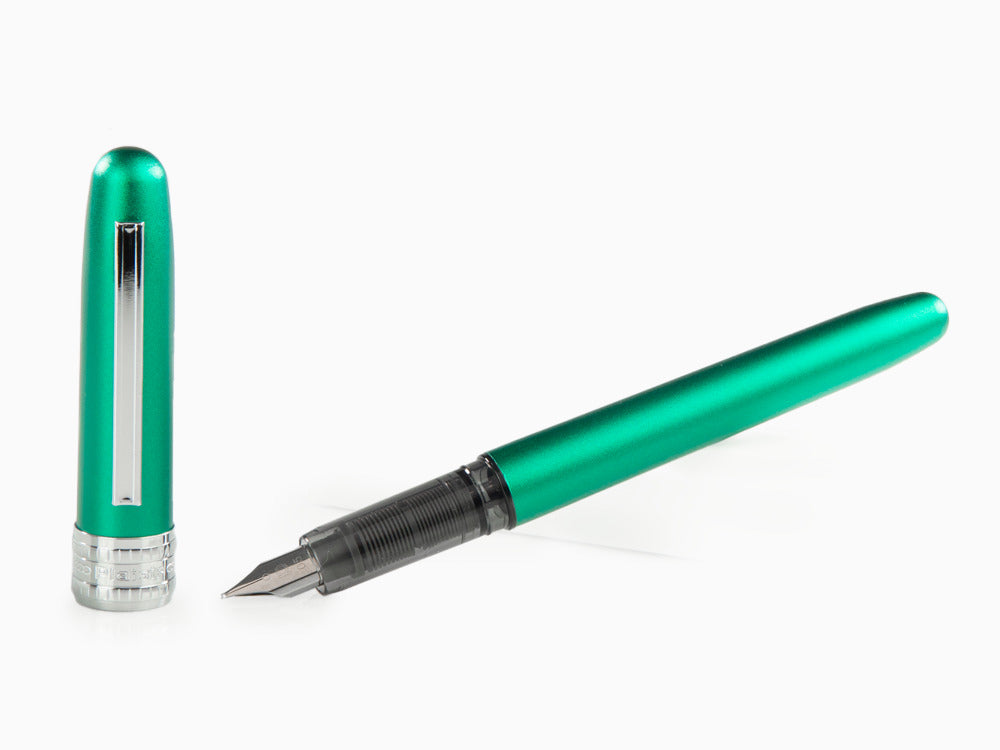 Platinum Plaisir Fountain Pen, Aluminium, Teal Green 2020, PGB-1500-45