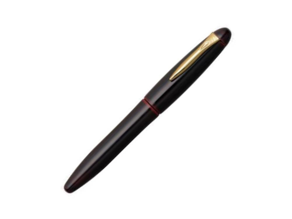 Platinum Izumo Fountain Pen, Red, Ebonite, Tamenuri PIZ-55000-28
