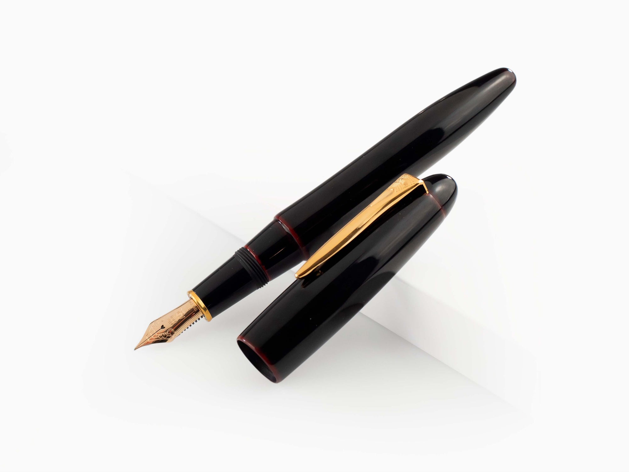Platinum Izumo Fountain Pen, Red, Ebonite, Tamenuri PIZ-55000-28