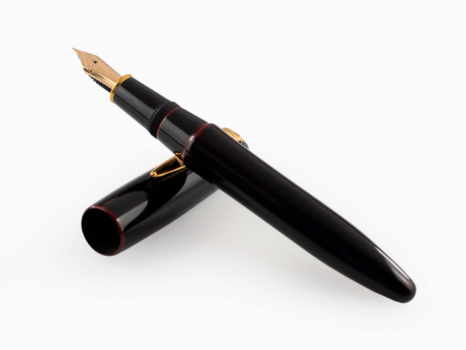 Platinum Izumo Fountain Pen, Red, Ebonite, Tamenuri PIZ-55000-28