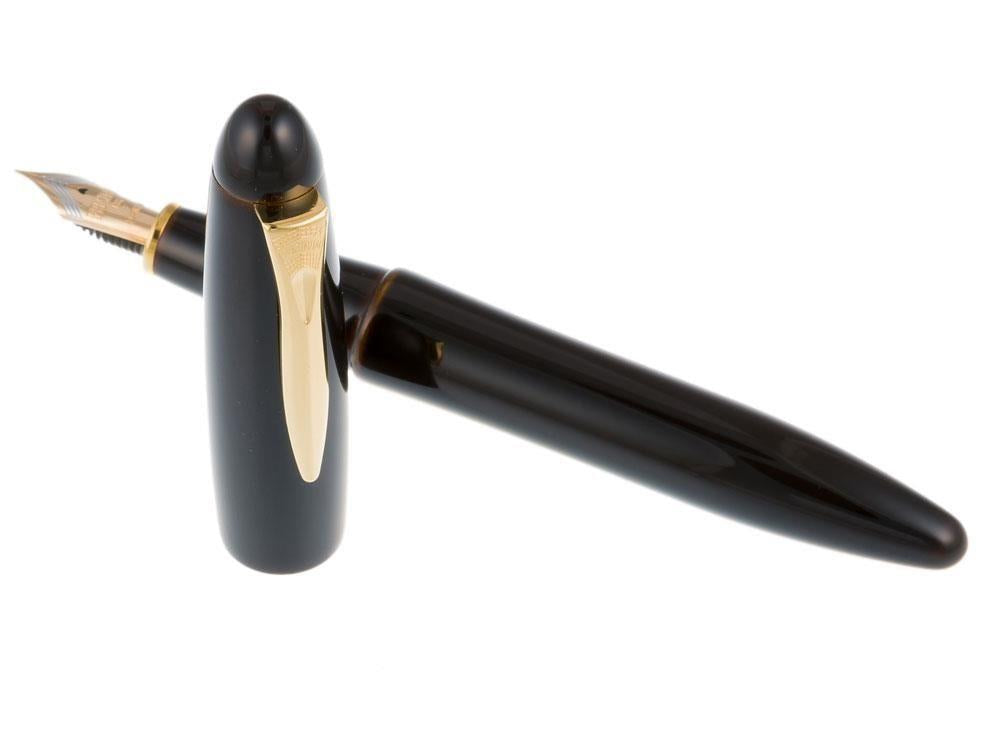 Platinum Izumo Fountain Pen, Yellow, Ebonite, Tamenuri PIZ-55000-30