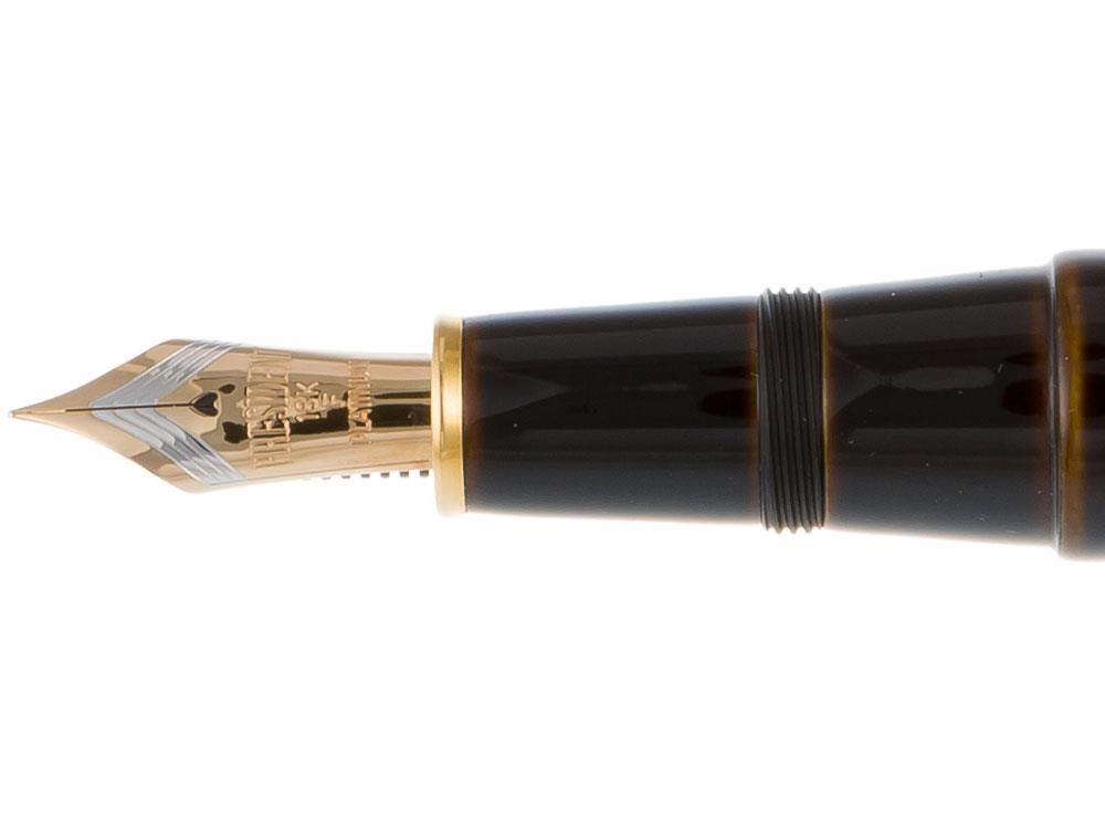 Platinum Izumo Fountain Pen, Yellow, Ebonite, Tamenuri PIZ-55000-30
