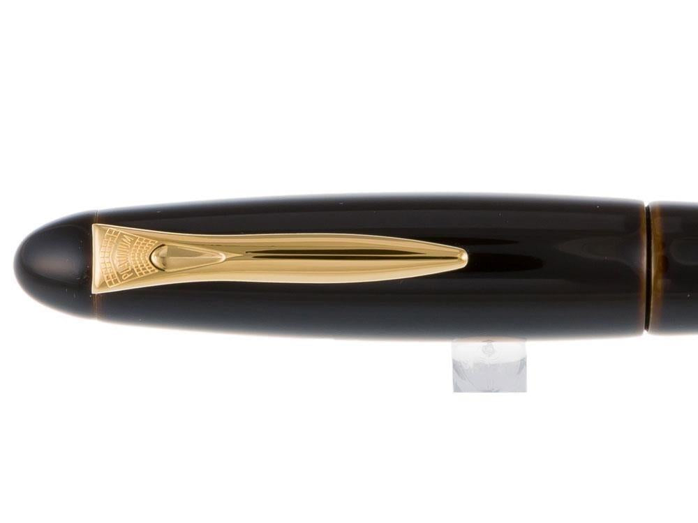 Platinum Izumo Fountain Pen, Yellow, Ebonite, Tamenuri PIZ-55000-30