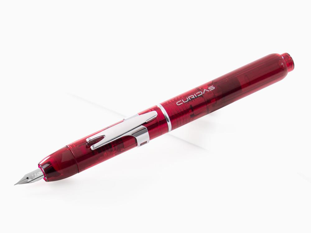 Platinum Curidas Fountain Pen, Retractable, Gran Red, PKN-7000-77