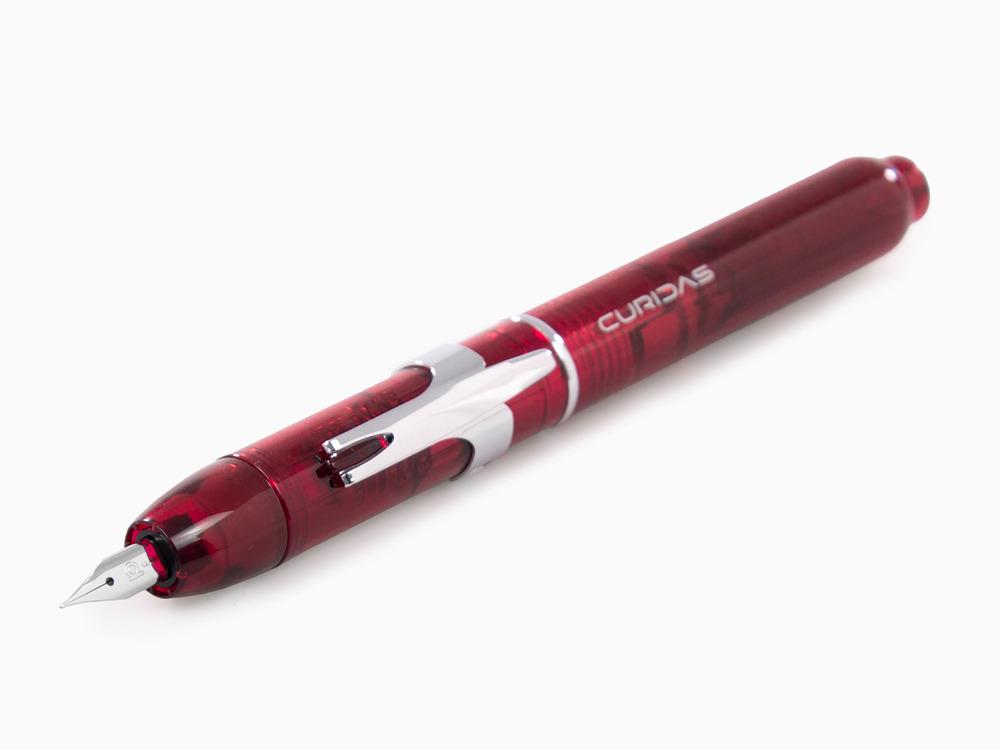 Platinum Curidas Fountain Pen, Retractable, Gran Red, PKN-7000-77