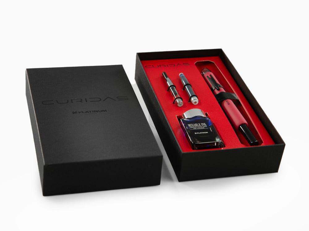 Platinum Curidas Red Matte Fountain Pen, PKN-9000-77
