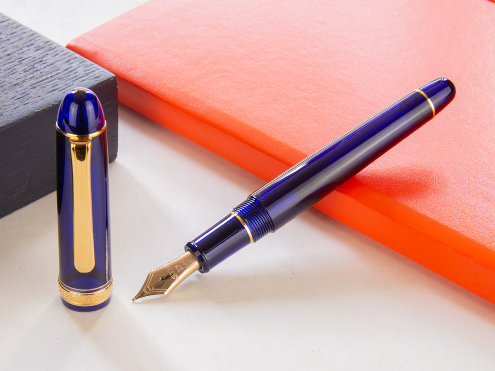 Platinum Century Chartres Blue Fountain Pen, Resin, PNB-15000A-51