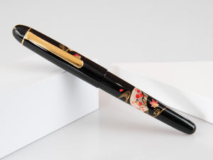 Platinum Urushi Maki-e Fountain Pen, Resin and lacquer, Senmen