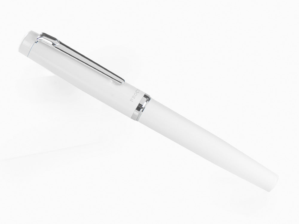 Platinum Procyon Porcelain Fountain Pen, Aluminium, White, PNS-5000-3