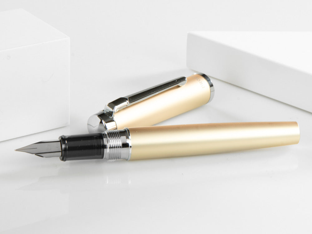 Platinum Procyon Champagne Gold Fountain Pen, Aluminium, PNS-8000-78