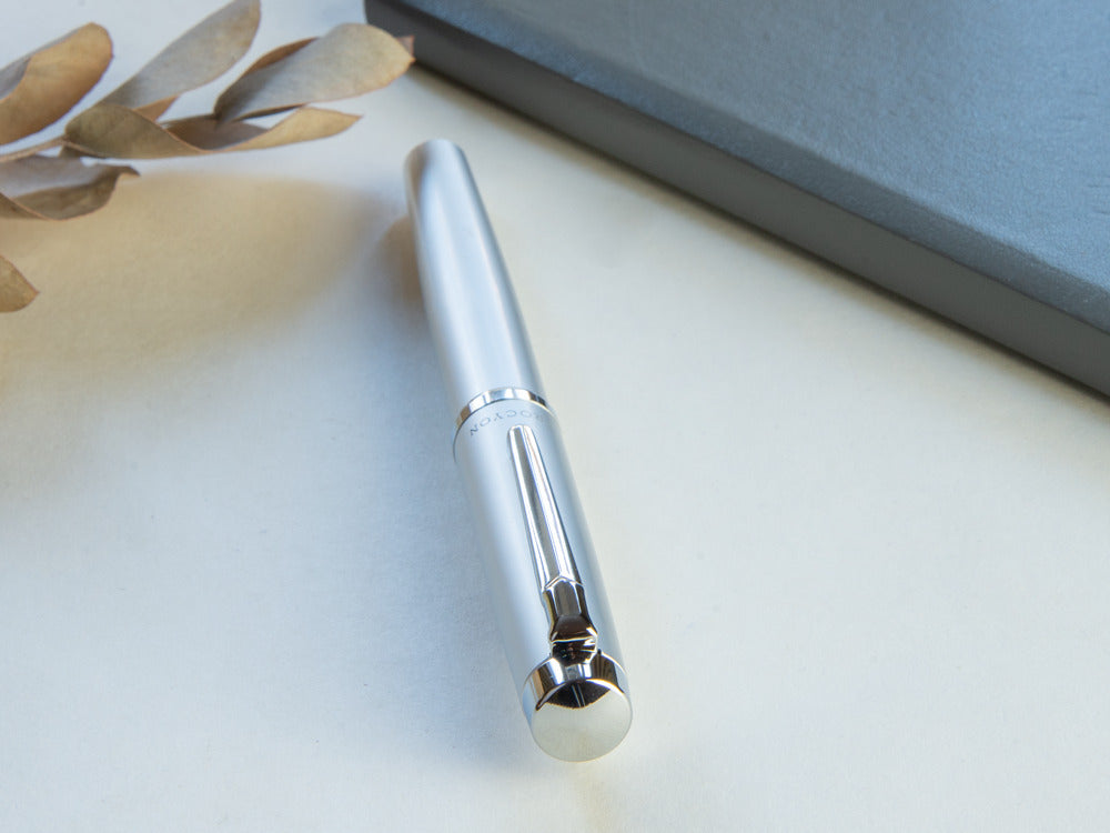 Platinum Procyon Satin Silver Fountain Pen, Aluminium, PNS-8000-79