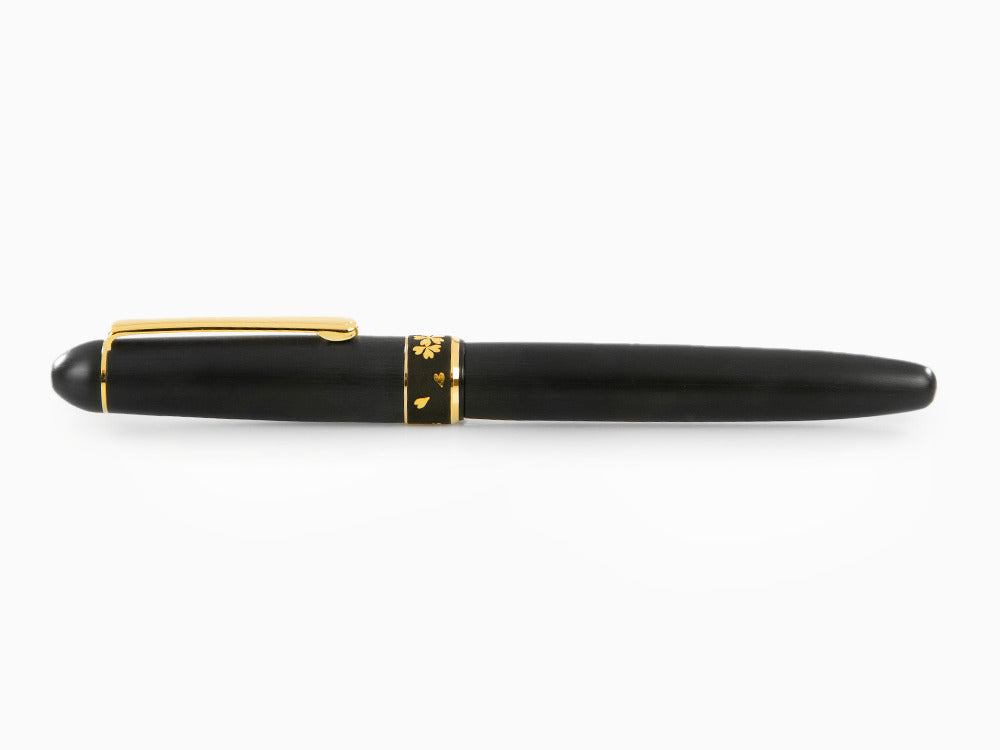 Platinum 3776 Pure Gold Zo-gan Fountain Pen, Resin, PTB-30000Z-96