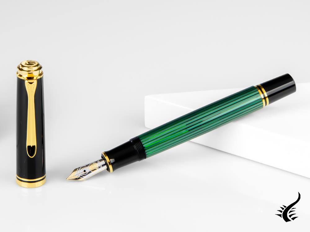 Pelikan Fountain Pen Souverän M 600, Black & Green, 980029