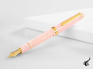 Platinum Celluloid Fountain Pen Sakura, Gold trim, PTB-30000S-40