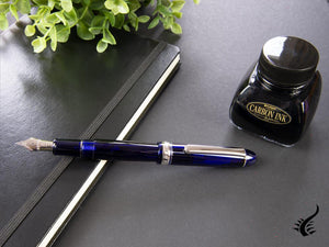 Platinum Century Fountain Pen, Resin, Chrome Trim, PNB-18000CR-51