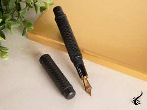 Platinum Izumo Bamboo Ankokushoku Fountain Pen, Black, PBA-120000G-1