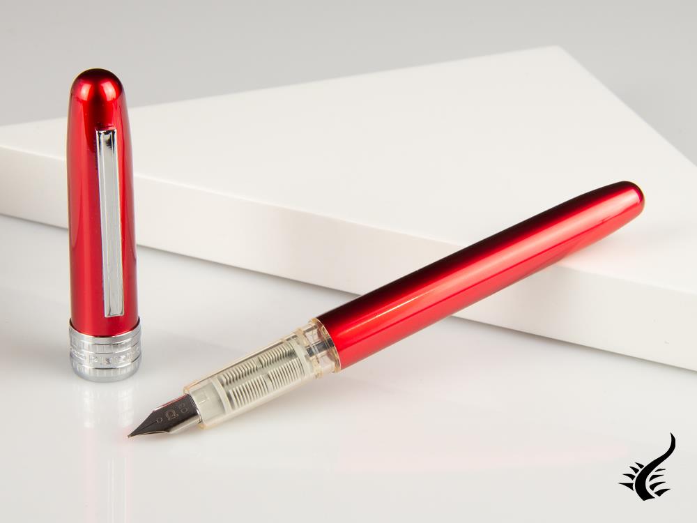 Platinum Plaisir Fountain Pen, Anodized aluminium, Red, PGB-1000-70