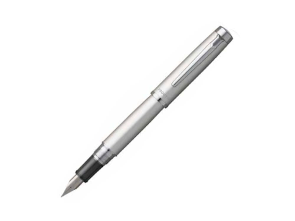 Platinum Procyon Satin Silver Fountain Pen, Aluminium, PNS-8000-79