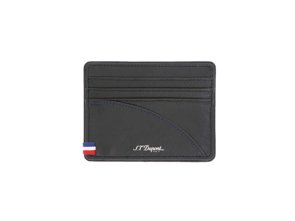 S.T. Dupont Défi Millennium Credit card holder, Leather, Black, 6 Cards, 172004