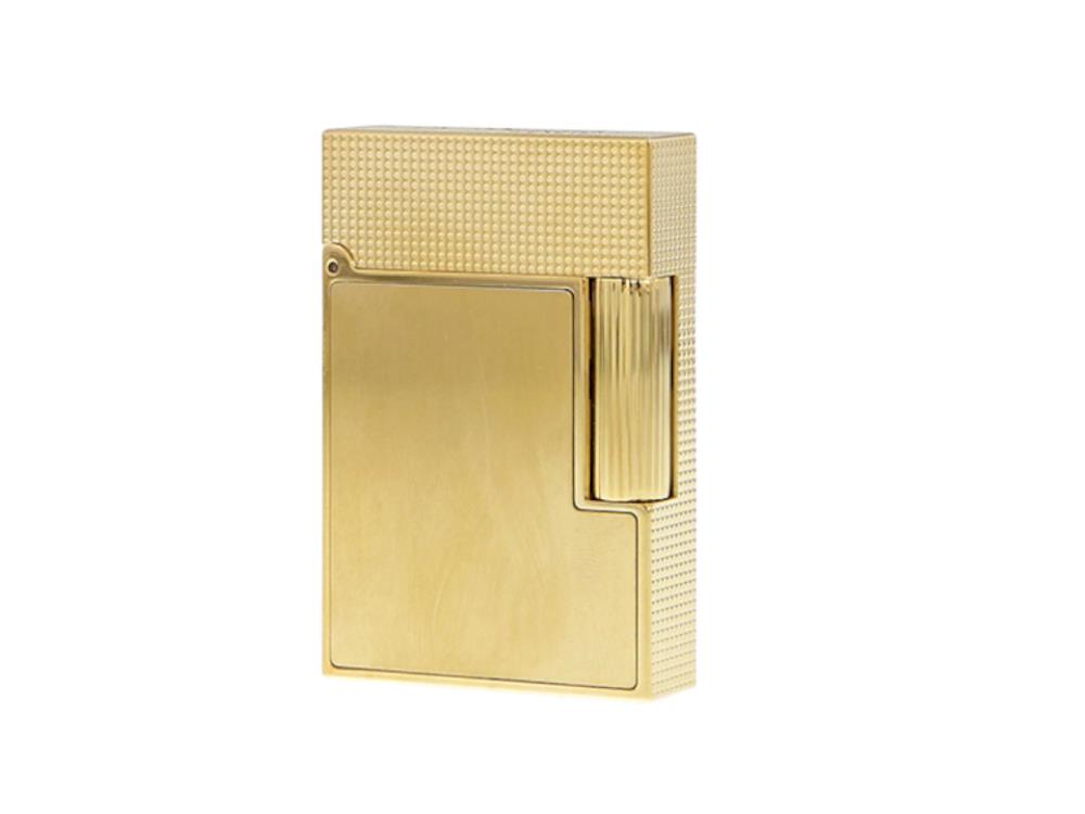 S.T. Dupont Ligne 2 Small Lighter, Brass, Gold plated, Gold, C18602