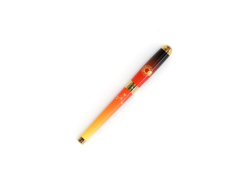 S.T. Dupont Line D Montecristo, Le Crépuscule, Rollerball, Orange, Gold, 412136L