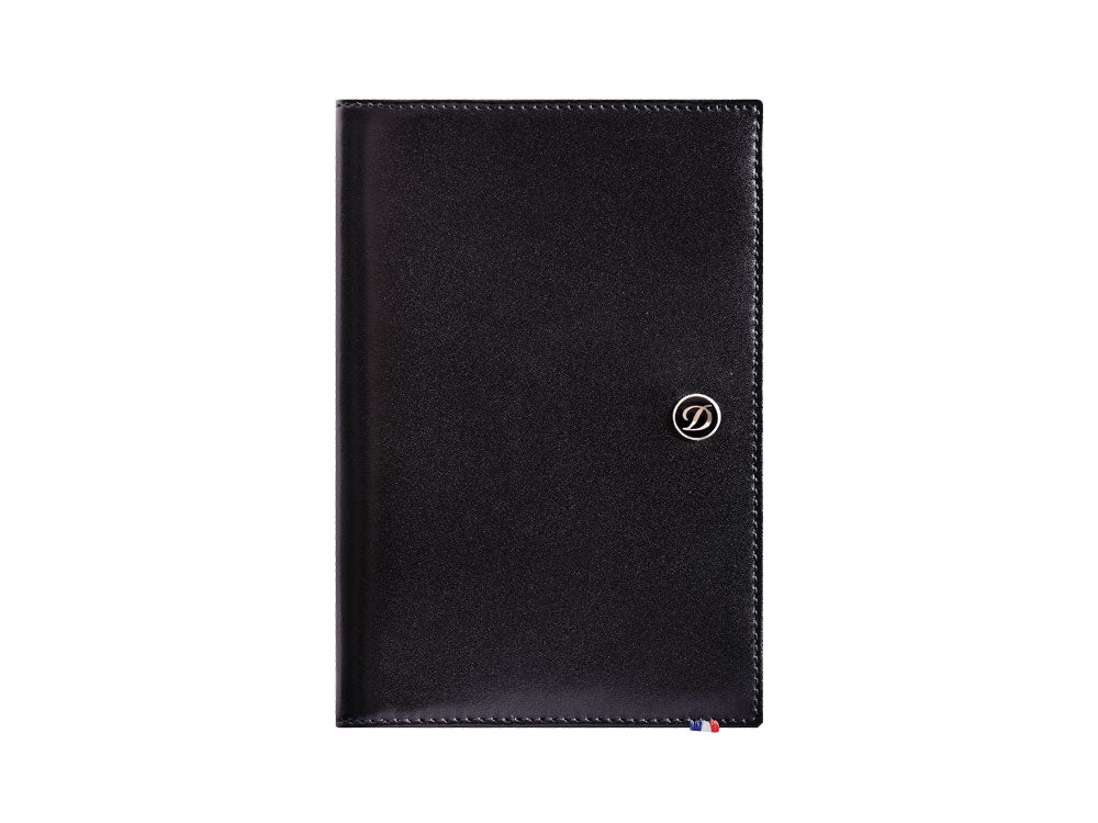 S.T. Dupont Line D Passport Cover, Leather, Black, 1 Card, 180012