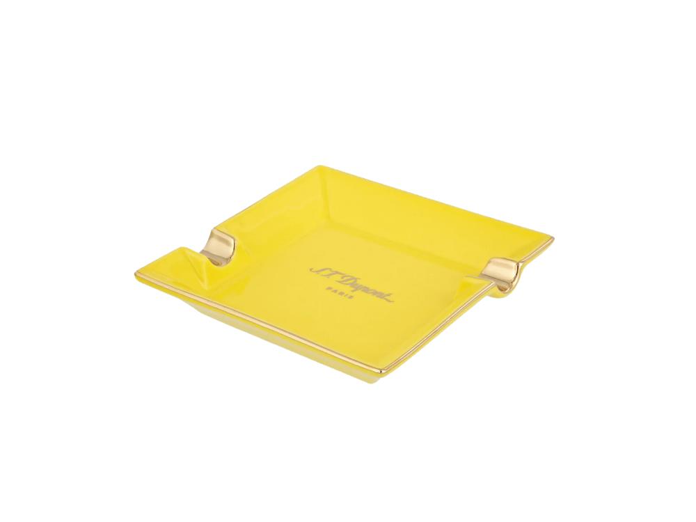 S.T. Dupont Mini Vanilla Ashtrays, Porcelain, Yellow, 006280