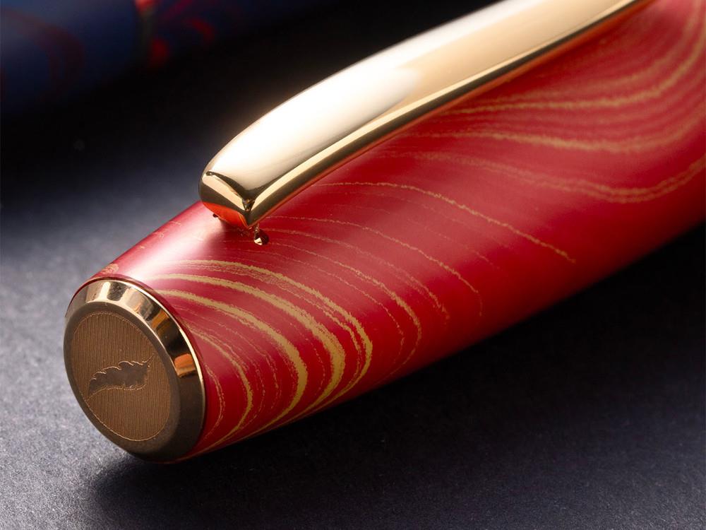 Scribo La Dotta Liber Fountain Pen, Ebonite, Red, 18k, DOTFP24YG1803