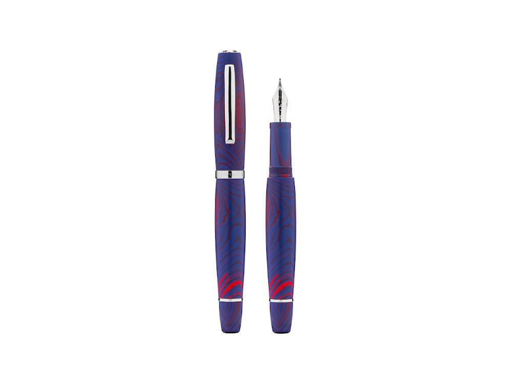 Scribo La Dotta Paradisus Fountain Pen, 18K, Blue, DOTFP25PL1803
