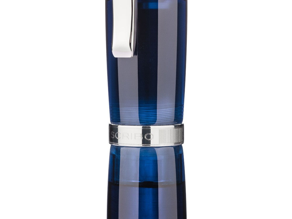 Scribo Feel Blu Sospeso Fountain Pen 18K, Limited Edition, FEEFP46PL1803