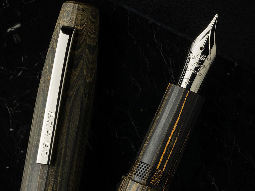 Scribo Flow Memoria Fountain Pen 18K, Limited Edition, FLOFP05PL1803