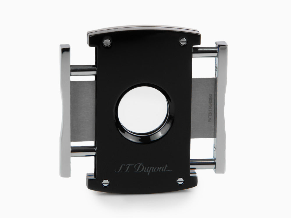 S.T. Dupont Maxijet Cigar Cutter, Chrome, Black, 003265