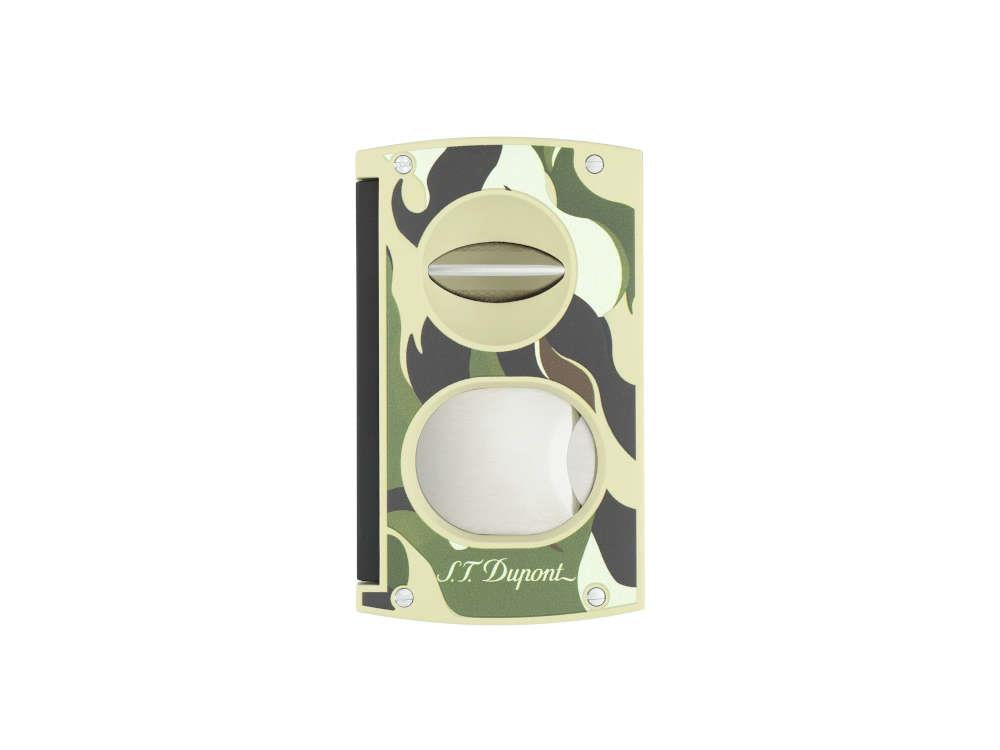 S.T. Dupont Camo Cigar Cutter, Metal, Green, Limited Edition, 003450G