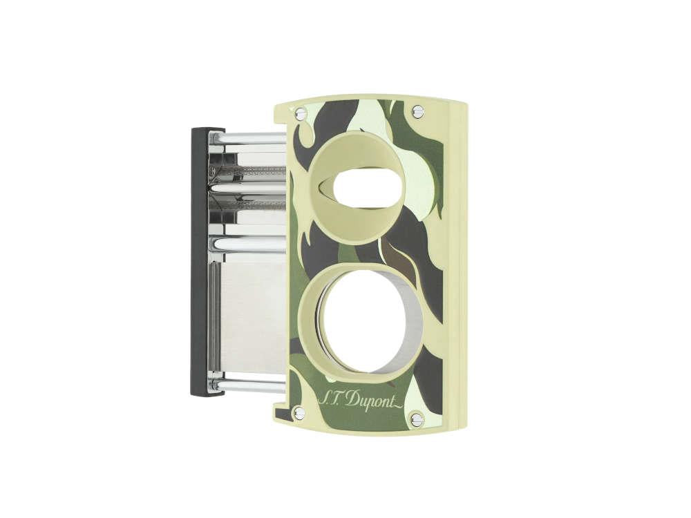 S.T. Dupont Camo Cigar Cutter, Metal, Green, Limited Edition, 003450G
