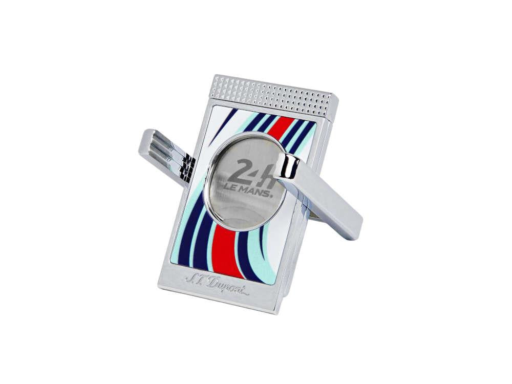 S.T. Dupont 24H Du Mans Cigar Cutter, Palladium, Lacquer, White, 003488