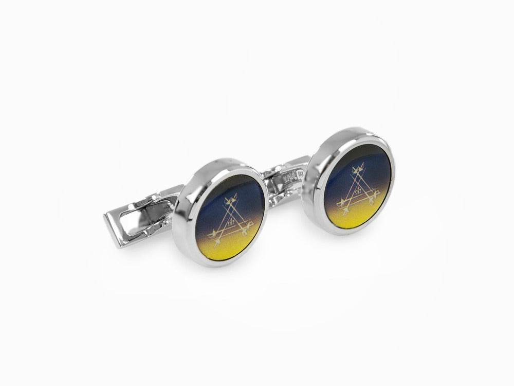 S.T. Dupont Montecristo La Nuit Cufflinks, Lacquer, Lacquer, Blue, 005715