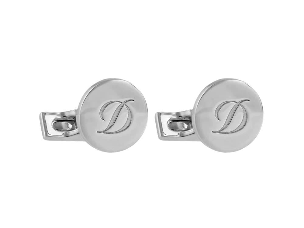 S.T. Dupont D Cufflinks, Silver, 005837