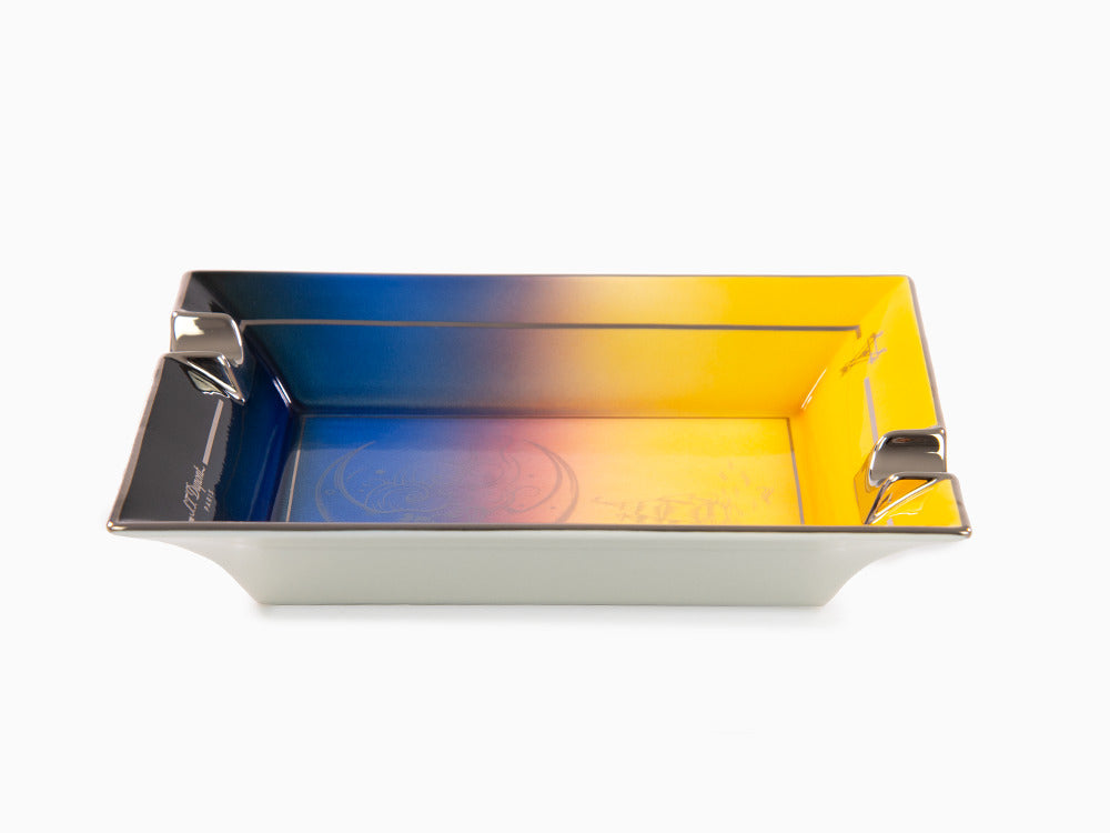 S.T. Dupont Montecristo La Nuit Ashtrays, Porcelain, Yellow, 006435