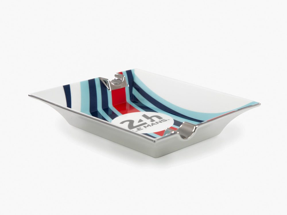 S.T. Dupont 24H Du Mans Ashtrays, Porcelain, White, 006488