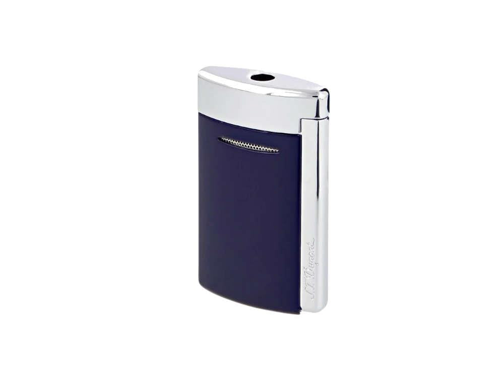 S.T. Dupont Minijet Lighter, Chrome, Lacquer, Blue, 010801