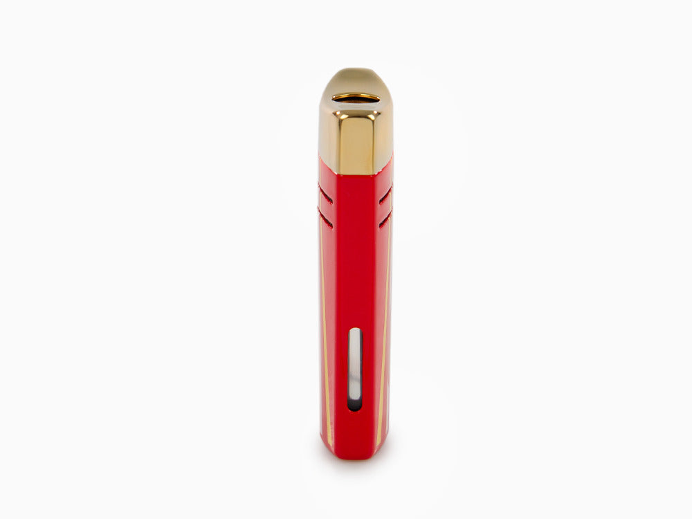 S.T. Dupont 24H Du Mans Maxijet Lighter, Palladium, Red, 020090