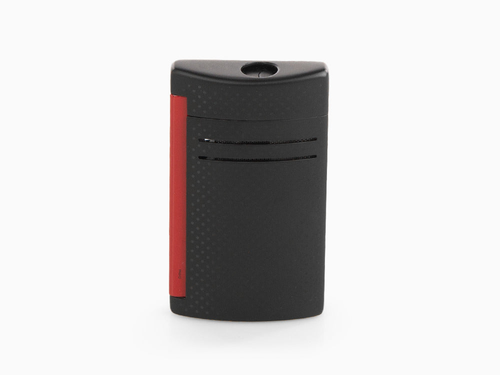 S.T. Dupont Maxijet Lighter, Chrome, Red/Black Matte, 020160N