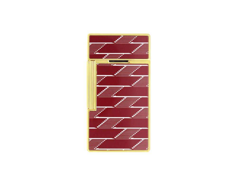 S.T. Dupont Biggy Monogram 1872 Lighter, Burgundy, Limited Edition, 025078B