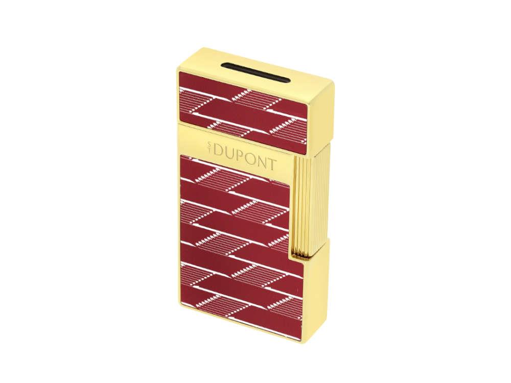 S.T. Dupont Biggy Monogram 1872 Lighter, Burgundy, Limited Edition, 025078B